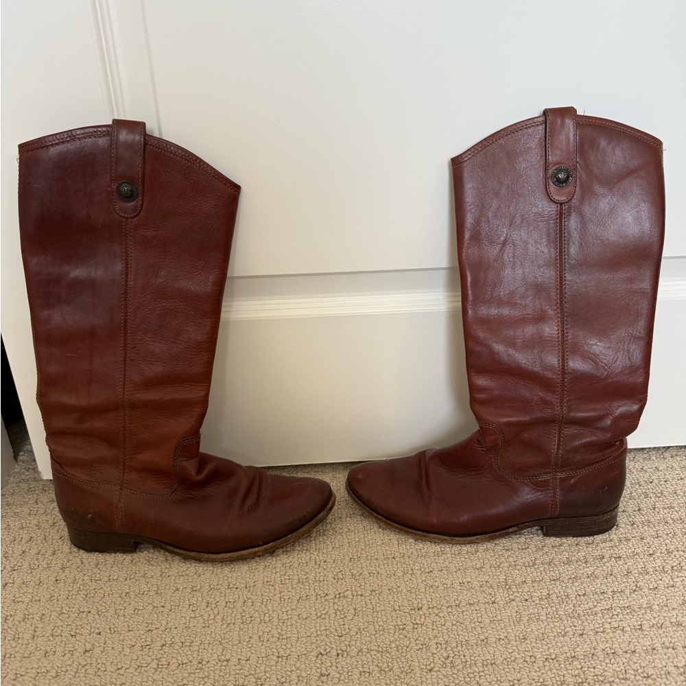 Frye Brown Leather Riding Boots
